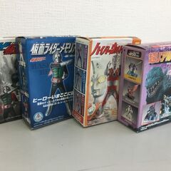 🐱【レア品！】①ゴジラ ②仮面ライダー新1号 ③ウルトラマン  ④仮面ライダー新1号の画像