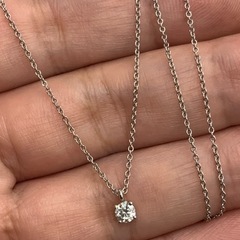 ティファニー　ソリティア　ネックレス　ダイヤ　ネックレス