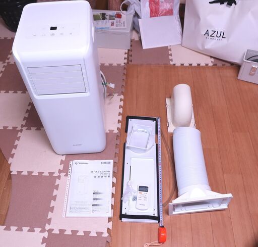【受付終了】アイリスオーヤマ ポータブルクーラー 2.2kw IPA-2221G　 2021年7月購入(室内設置型エアコン)第三京浜沿い