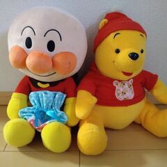 【受渡済み】アンパンマンとプーさんのぬいぐるみ