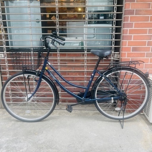 【池上店】 カスタネット　castanet 自転車　シティバイク　シティサイクル　サイクルスポット　街乗り　町乗り　ちょい乗り　ママチャリ　かご　カゴ　付き　ライト　26インチ