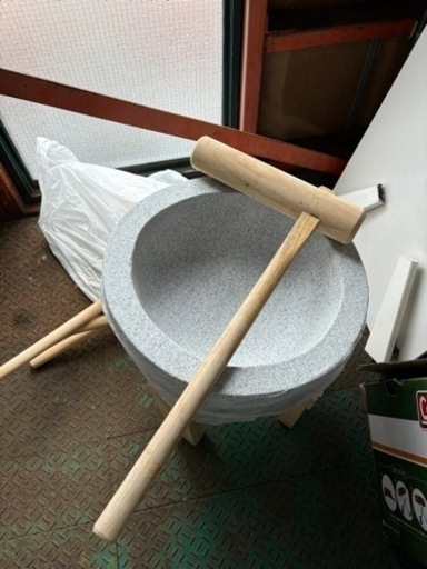 餅つき道具 臼と杵