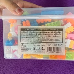 ダイソー　ブロック　収納ケースつき　レゴ風の画像
