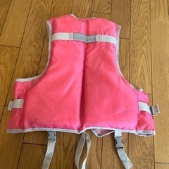 ジュニア用フローティングベスト　ライフジャケットS（ピンク）　未使用の画像
