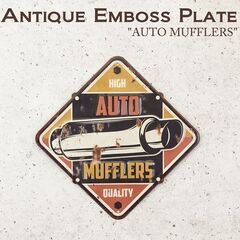 アンティークエンボスプレート★AUTO MUFFLERS