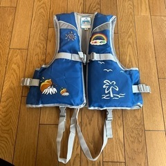ジュニア用フローティングベスト　ライフジャケットM（ブルー）　未使用