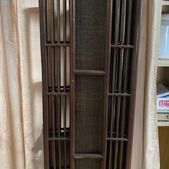ブラウン　籐　ラタン　ついたて　パーテーション　仕切りの画像