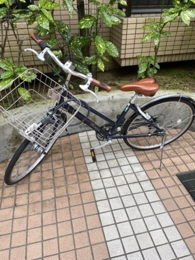 自転車   ブリヂストン　鍵付き　変速あり