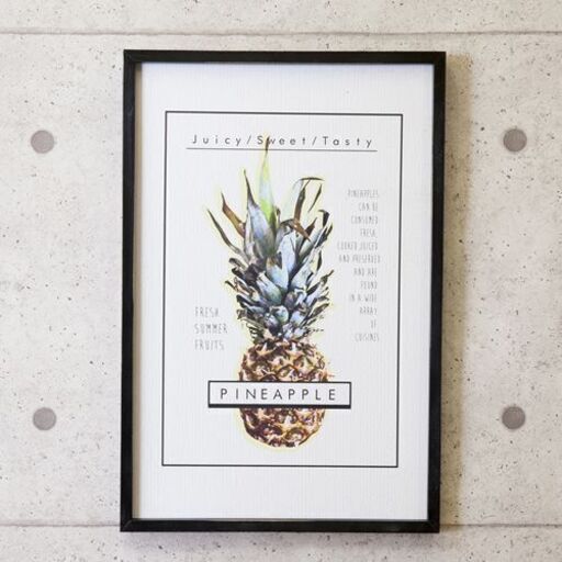 ウッドボード Frame PINEAPPLE 40x60★