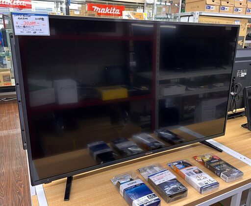 札幌 東区 ハイセンス/Hisense 4K 液晶カラーテレビ 43インチ 43A6100 2018年製 リモコン非純正 ブラック