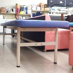 PARAMOUNT BED 施術台 約190cm 診療台 診察台 C-265 青色系パープル系 施術ベッド マッサージベッド エステベッド☆ 札幌市 北区 屯田 の画像