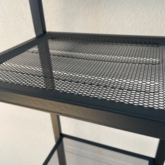 　IKEA　LERBERG レールベリ シェルフユニット, ダークグレー, 35x148 cm　収納家具 スチールラックの画像