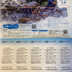 長瀞ライン下り50%割引券2025年7月1日から2026年6月30日までの画像
