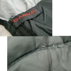 CANWAY 2人用 寝袋 黒グレー系 幅145cm アウトドア キャンプ用寝具 札幌市の画像
