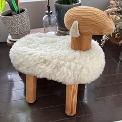 北欧 puu ja puu/プーヤプー 子羊/Mee 羊型スツールの画像