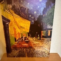 夜のカフェテラス　ゴッホ　キャンバス　ポスター　絵画