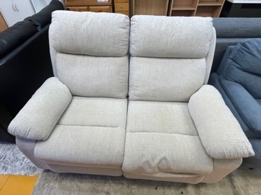 【リサイクルサービス八光】幅137㎝　ロウヤ　2人掛け電動リクライニングソファ