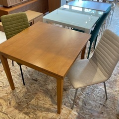 ニトリ 伸縮テーブル 家具 ダイニングセット テーブル イス