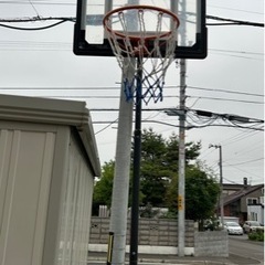 バスケットゴール 5段階高さ調節 公式対応 230-305cm 移動可 工具付き ゴールネット バックボード リング ミニバス 一般用 屋外用  1年保証 : n509p209661 : ioffice Yahoo!店 - 通販 - Yahoo!ショッピング