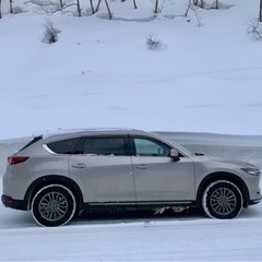 cx8 cx5純正17インチアルミホイール　スタッドレスタイヤ付きの画像