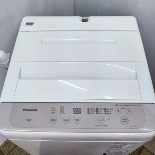 美品　2022年製　Panasonic 洗濯機　6kg 分解洗浄済　　　 🌀✨分解洗浄済✨2023年製 Panasonic 6.0kg 全自動洗濯機✨型番：NA