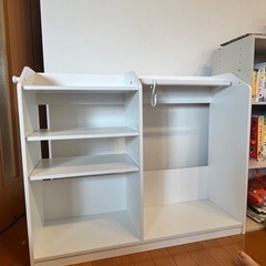 (受取予定者様確定済)キッズハンガーラック家具 収納家具 本棚　...