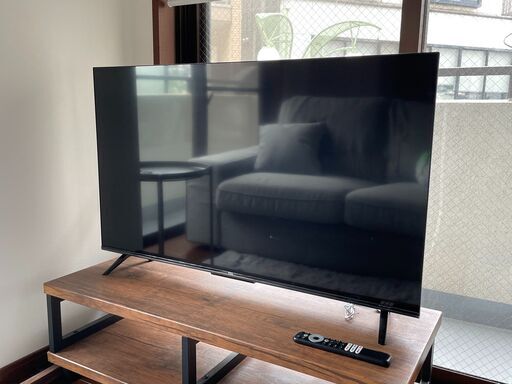 TCL 43V型 4K Google TV チューナーレス テレビ 43P63J スマートテレビ