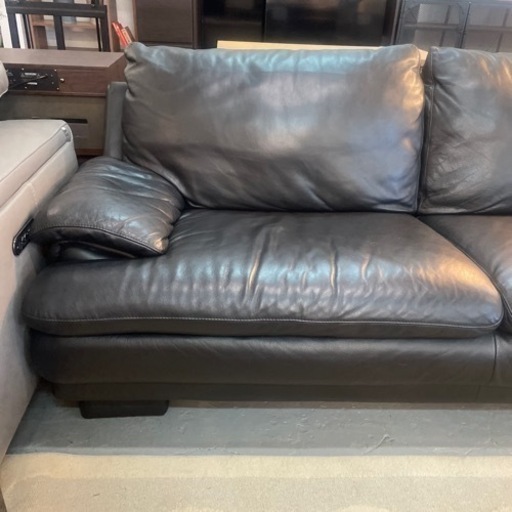 家具 ソファ 3人掛けソファ　総本革　IDC大塚家具