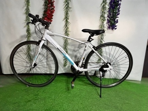 No.68スピードワールド(SPEED WORLD) クロスバイク8.0 21段変速 700*28c整備済み中古現状