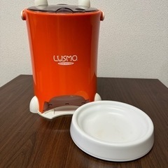 ルスモ　ペット　自動給餌器　オレンジ