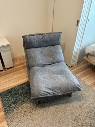 【美品】無印良品　ハイバックリクライニングソファ