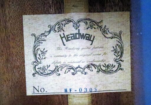 Headwayアコースティックギター