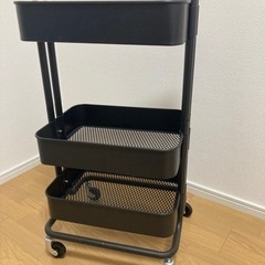 【交渉中】IKEA ワゴン　ロースコグ　黒