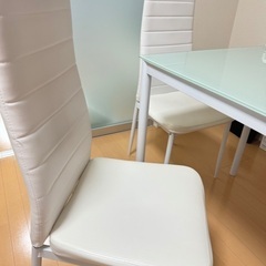 ダイニングテーブル 2人用 ダイニングテーブルセット 3点の画像