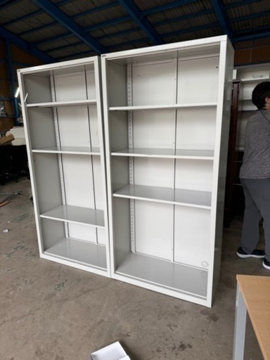 2つセット☆オフィス家具☆スチールラック☆棚☆横幅88cm☆2つセット☆