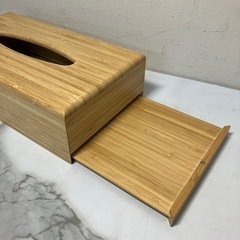 K2406-1023 イケア BONDIAN ティッシュボックス 竹 中古美品の画像