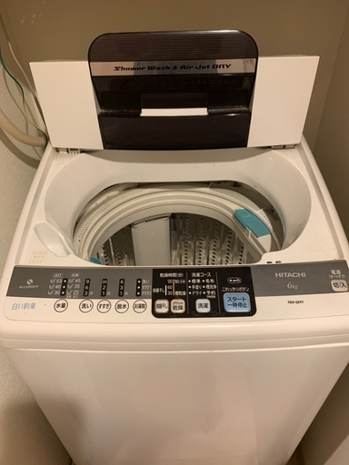 【引取限定】洗濯機　家電　日立 NW-6MY 6kg