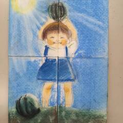🌟夏休み絵画教室🌟　ポスターの宿題・絵・粘土・造形　小中学生向け　8/28の画像