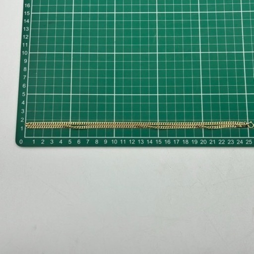 a 喜平ネックレス K18 18金 750 2面カット チェーン ゴールド アクセサリー 50cm 22g ジュエリー 中古品 