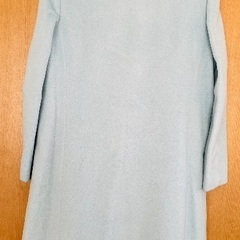 水色カシミアコートの画像