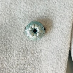 水色カシミアコートの画像