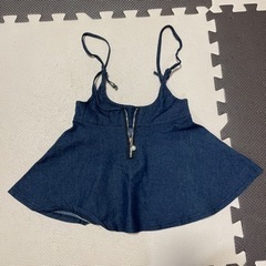 サロペット風スカート❤︎100サイズ❤︎デニム❤︎の画像