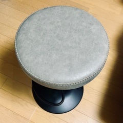 未使用 グレー バーチェア 2脚