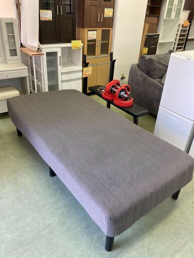 【リサイクルショップ　ピカソ　小松原】ニトリ シングル脚付き ボンネルコイルマットレス 脚付きマットレスベッド コット2 DGY★7682★