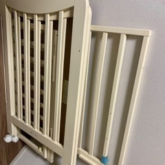 ベビーベッドミニサイズ、マット、綿毛布の画像