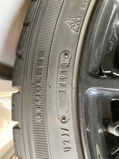 お取引完了【中古】PADINAC JAPAN FRENDIC SP 18インチ 7.5J ＋48　PCD100  スバル純正ＳＴＩブレンボキャリパー対応アルミホイール＆DUNLOP   DSX2  スタッドレスタイヤ４本セット（BP•BLレガシィ、BRZ、86、プリウス等に）