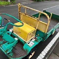 筑水キャニコム 油圧ダンプ運搬車　4WD ELS670D 6.3馬力　積載600kg ガソリン　四輪　トレーラー　荷台　搬送　乗用　ダンプ　運搬車　の画像