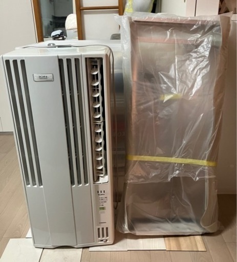 【受け渡し予定者決定】窓用エアコン CW-A1612 コロナ リモコン・取付枠付き ウインドウエアコン CORONA