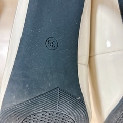 白　靴 パンプス　23cmの画像