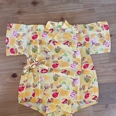 美品　ベビー甚平　ロンパース  80